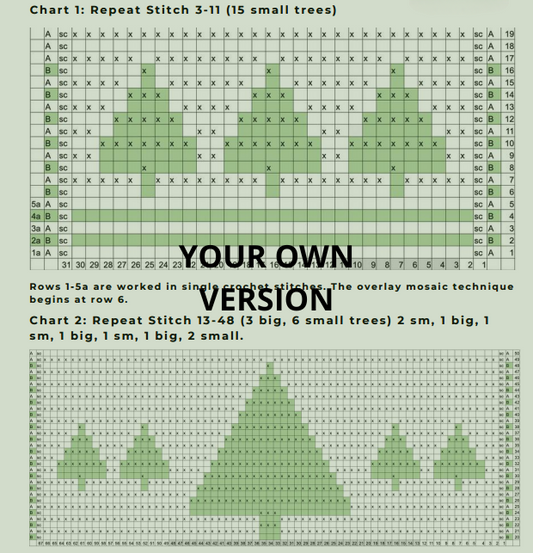 Forest tree Crochet Blanket- Crochetora